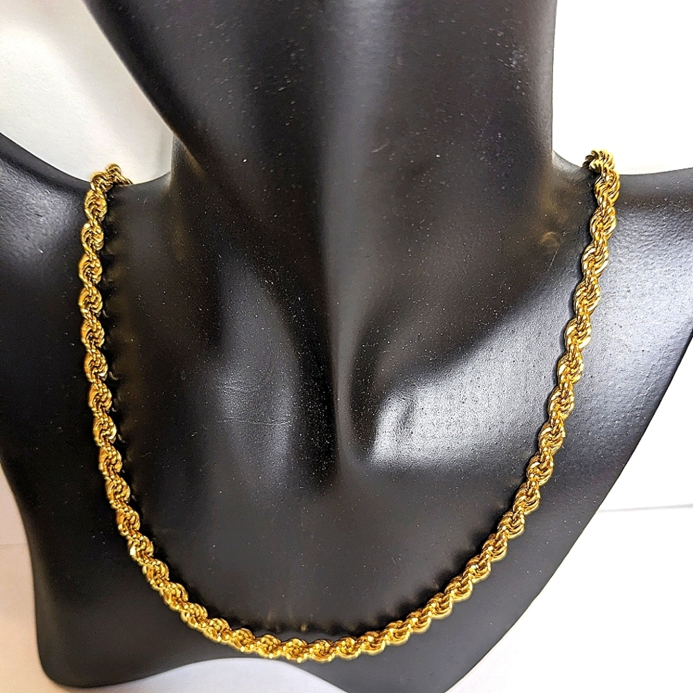 Vintage‎ Monet Gold Filled Rope Chain
